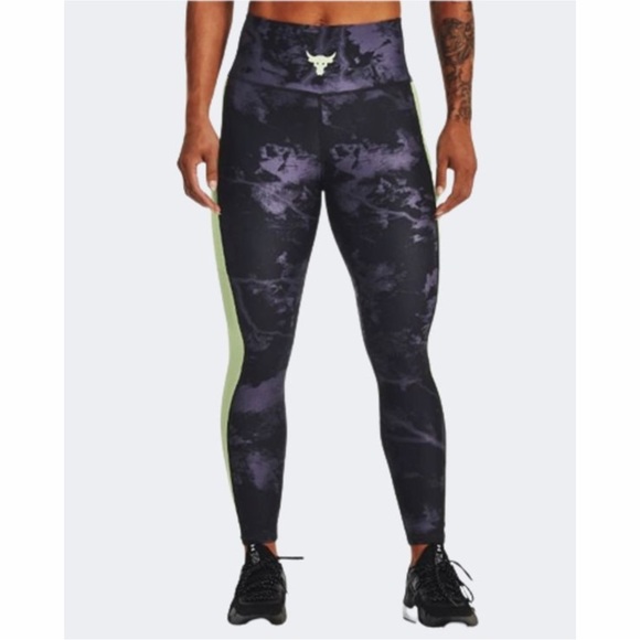 Under Armour Project Rock High Rise Training Tights Women Size XS 1373603 001 - Picture 1 of 8
